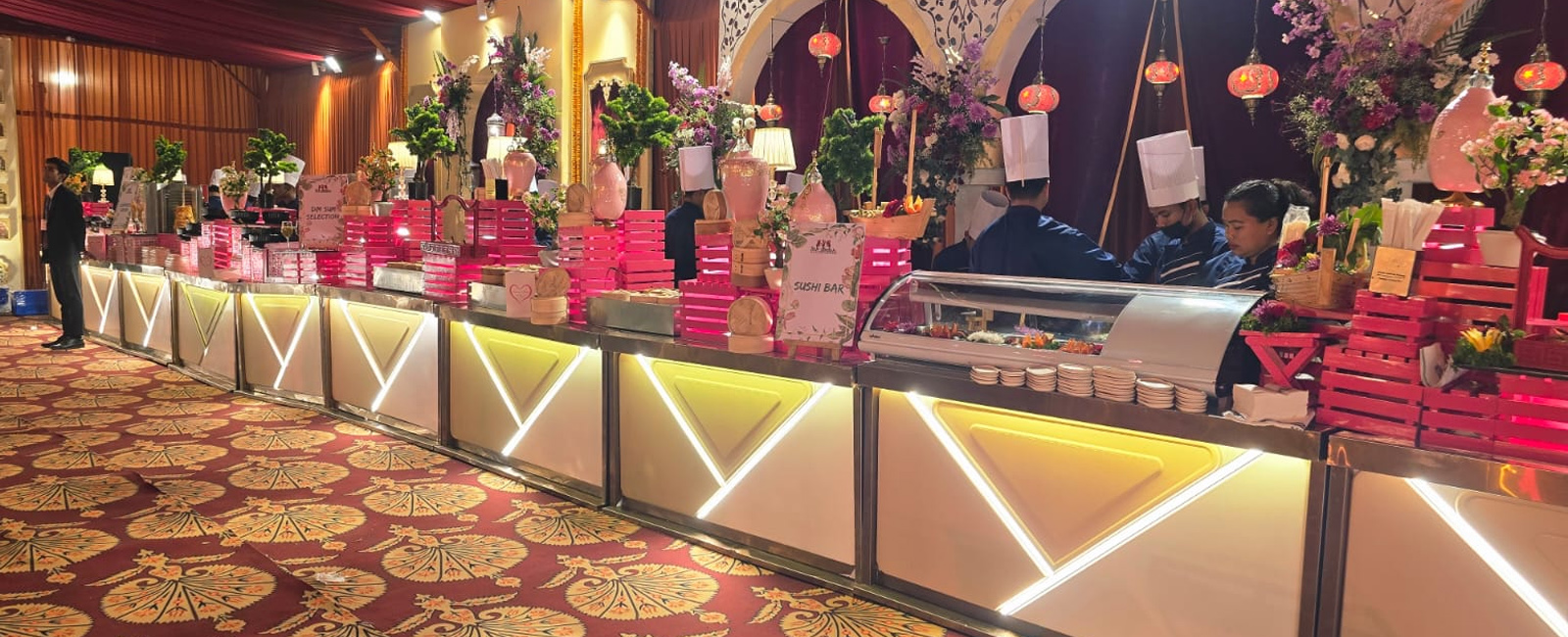 Gauri Buffet Counter Crockery Service